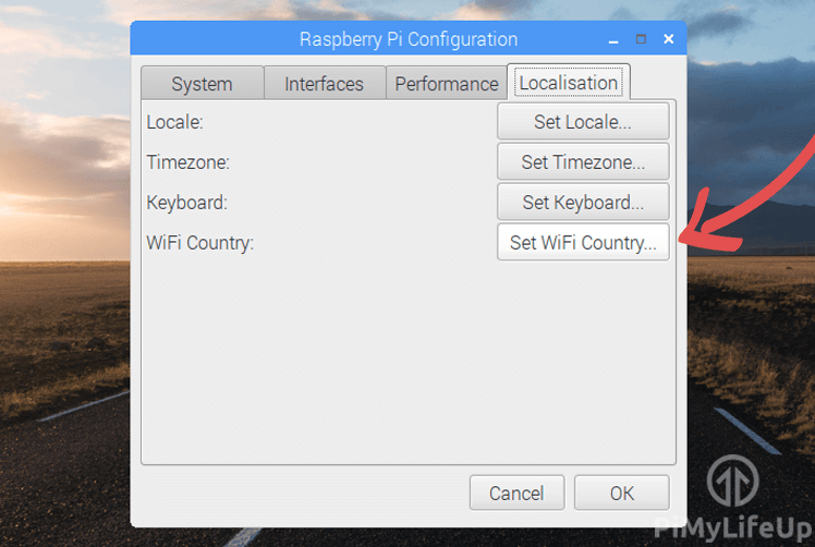 Raspbian Set WiFi Country