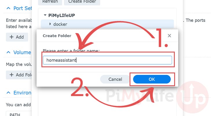 Assign new folder a name